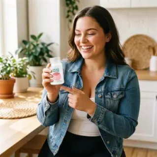 Jennifer smiling after using the product