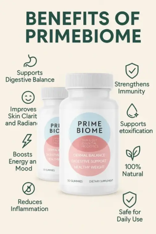 PrimeBiome gummy benefits for everyday wellness